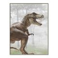 Picture of Forest Dino I  _GroupedProduct_Rectangle_Portrait_Canvas_Framed_