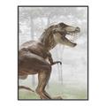 Picture of Forest Dino I  _GroupedProduct_Rectangle_Portrait_Canvas_Framed_