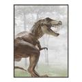 Picture of Forest Dino I  _GroupedProduct_Rectangle_Portrait_Canvas_Framed_