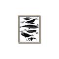 Picture of Ocean Life Black and White _GroupedProduct_Rectangle_Portrait_Canvas_Framed_