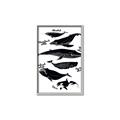Picture of Ocean Life Black and White _GroupedProduct_Rectangle_Portrait_Canvas_Framed_