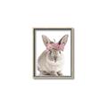 Picture of Floral In Front Bunny _GroupedProduct_Rectangle_Portrait_Canvas_Framed_