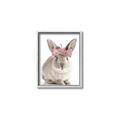 Picture of Floral In Front Bunny _GroupedProduct_Rectangle_Portrait_Canvas_Framed_