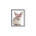 Picture of Floral In Front Bunny _GroupedProduct_Rectangle_Portrait_Canvas_Framed_