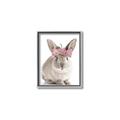 Picture of Floral In Front Bunny _GroupedProduct_Rectangle_Portrait_Canvas_Framed_