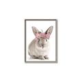 Picture of Floral In Front Bunny _GroupedProduct_Rectangle_Portrait_Canvas_Framed_