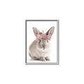 Picture of Floral In Front Bunny _GroupedProduct_Rectangle_Portrait_Canvas_Framed_