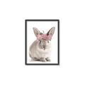 Picture of Floral In Front Bunny _GroupedProduct_Rectangle_Portrait_Canvas_Framed_
