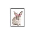 Picture of Floral In Front Bunny _GroupedProduct_Rectangle_Portrait_Canvas_Framed_