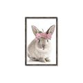 Picture of Floral In Front Bunny _GroupedProduct_Rectangle_Portrait_Canvas_Framed_