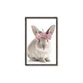 Picture of Floral In Front Bunny _GroupedProduct_Rectangle_Portrait_Canvas_Framed_