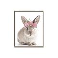 Picture of Floral In Front Bunny _GroupedProduct_Rectangle_Portrait_Canvas_Framed_