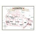 Picture of Canada Map  _GroupedProduct_Rectangle_Landscape_Canvas_Framed_
