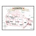 Picture of Canada Map  _GroupedProduct_Rectangle_Landscape_Canvas_Framed_