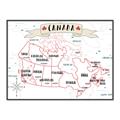 Picture of Canada Map  _GroupedProduct_Rectangle_Landscape_Canvas_Framed_