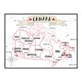 Picture of Canada Map  _GroupedProduct_Rectangle_Landscape_Canvas_Framed_