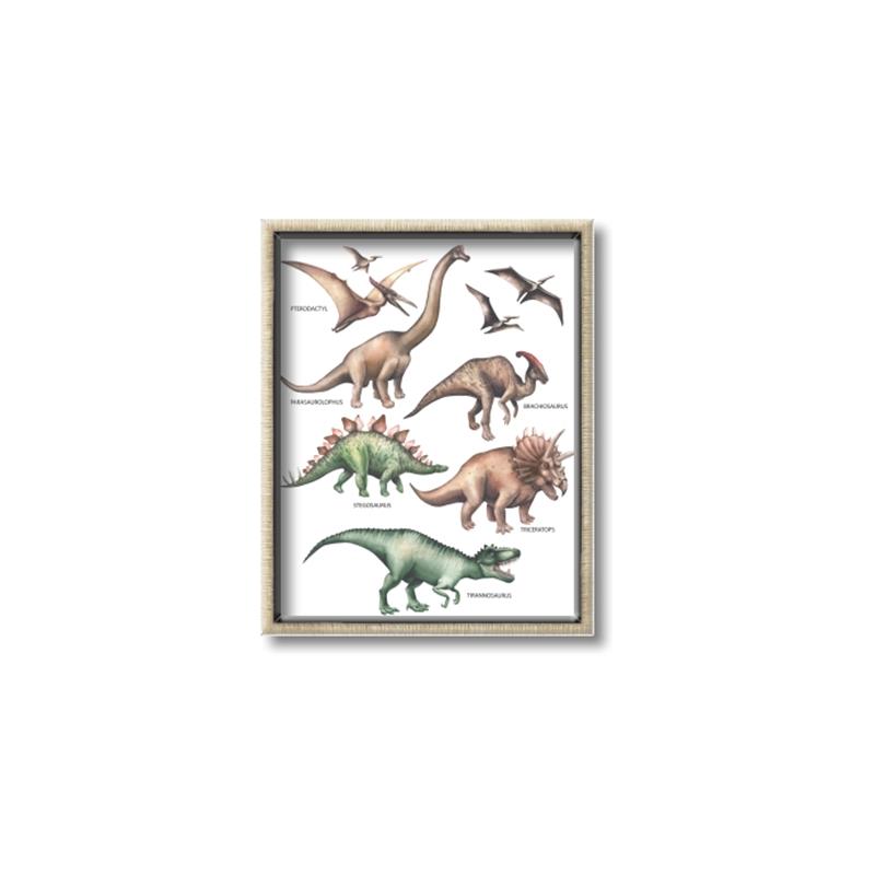 Picture of World of Dinos  _GroupedProduct_Rectangle_Portrait_Canvas_Framed_