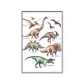 Picture of World of Dinos  _GroupedProduct_Rectangle_Portrait_Canvas_Framed_