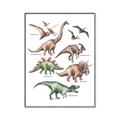 Picture of World of Dinos  _GroupedProduct_Rectangle_Portrait_Canvas_Framed_