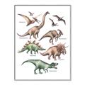 Picture of World of Dinos  _GroupedProduct_Rectangle_Portrait_Canvas_Framed_