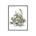 Picture of Wild Dinosaurs _GroupedProduct_Rectangle_Portrait_Canvas_Framed_