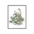 Picture of Wild Dinosaurs _GroupedProduct_Rectangle_Portrait_Canvas_Framed_