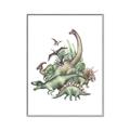 Picture of Wild Dinosaurs _GroupedProduct_Rectangle_Portrait_Canvas_Framed_