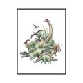 Picture of Wild Dinosaurs _GroupedProduct_Rectangle_Portrait_Canvas_Framed_
