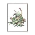 Picture of Wild Dinosaurs _GroupedProduct_Rectangle_Portrait_Canvas_Framed_