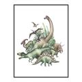 Picture of Wild Dinosaurs _GroupedProduct_Rectangle_Portrait_Canvas_Framed_