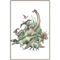 Picture of Wild Dinosaurs _GroupedProduct_Rectangle_Portrait_Canvas_Framed_