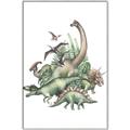 Picture of Wild Dinosaurs _GroupedProduct_Rectangle_Portrait_Canvas_Framed_
