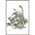 Picture of Wild Dinosaurs _GroupedProduct_Rectangle_Portrait_Canvas_Framed_