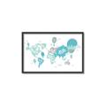 Picture of Hot Air Balloon Map  _GroupedProduct_Rectangle_Landscape_Canvas_Framed_
