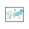 Picture of Hot Air Balloon Map  _GroupedProduct_Rectangle_Landscape_Canvas_Framed_