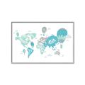 Picture of Hot Air Balloon Map  _GroupedProduct_Rectangle_Landscape_Canvas_Framed_