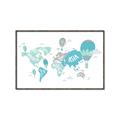 Picture of Hot Air Balloon Map  _GroupedProduct_Rectangle_Landscape_Canvas_Framed_