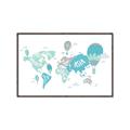 Picture of Hot Air Balloon Map  _GroupedProduct_Rectangle_Landscape_Canvas_Framed_