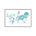 Picture of Hot Air Balloon Map  _GroupedProduct_Rectangle_Landscape_Canvas_Framed_