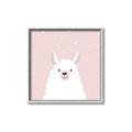 Picture of Pinky Llama  _GroupedProduct_Square_Mini_ _GroupedProduct_Square_Canvas_Framed_