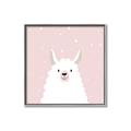 Picture of Pinky Llama  _GroupedProduct_Square_Mini_ _GroupedProduct_Square_Canvas_Framed_