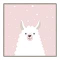 Picture of Pinky Llama  _GroupedProduct_Square_Mini_ _GroupedProduct_Square_Canvas_Framed_