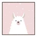 Picture of Pinky Llama  _GroupedProduct_Square_Mini_ _GroupedProduct_Square_Canvas_Framed_