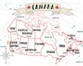 Picture of Canada Map  _GroupedProduct_Rectangle_Landscape_Unframed_Print_Only_