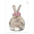 Picture of Behind Bunny with Flowers _GroupedProduct_Rectangle_Portrait_Unframed_Print_Only_