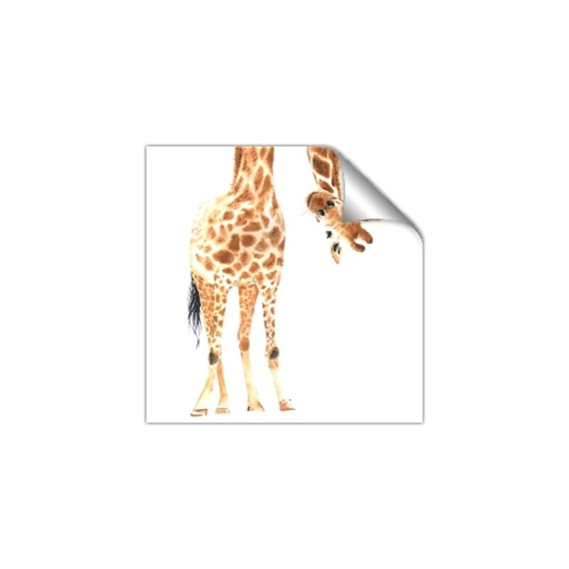 Picture of Bending over Giraffe _GroupedProduct_Square_Unframed_Print_Only_