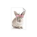 Picture of Floral In Front Bunny _GroupedProduct_Rectangle_Portrait_Unframed_Print_Only_