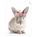 Picture of Floral In Front Bunny _GroupedProduct_Rectangle_Portrait_Unframed_Print_Only_