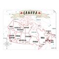 Picture of Canada Map  _GroupedProduct_Rectangle_Landscape_Unframed_Print_Only_