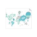 Picture of Hot Air Balloon Map  _GroupedProduct_Rectangle_Landscape_Unframed_Print_Only_
